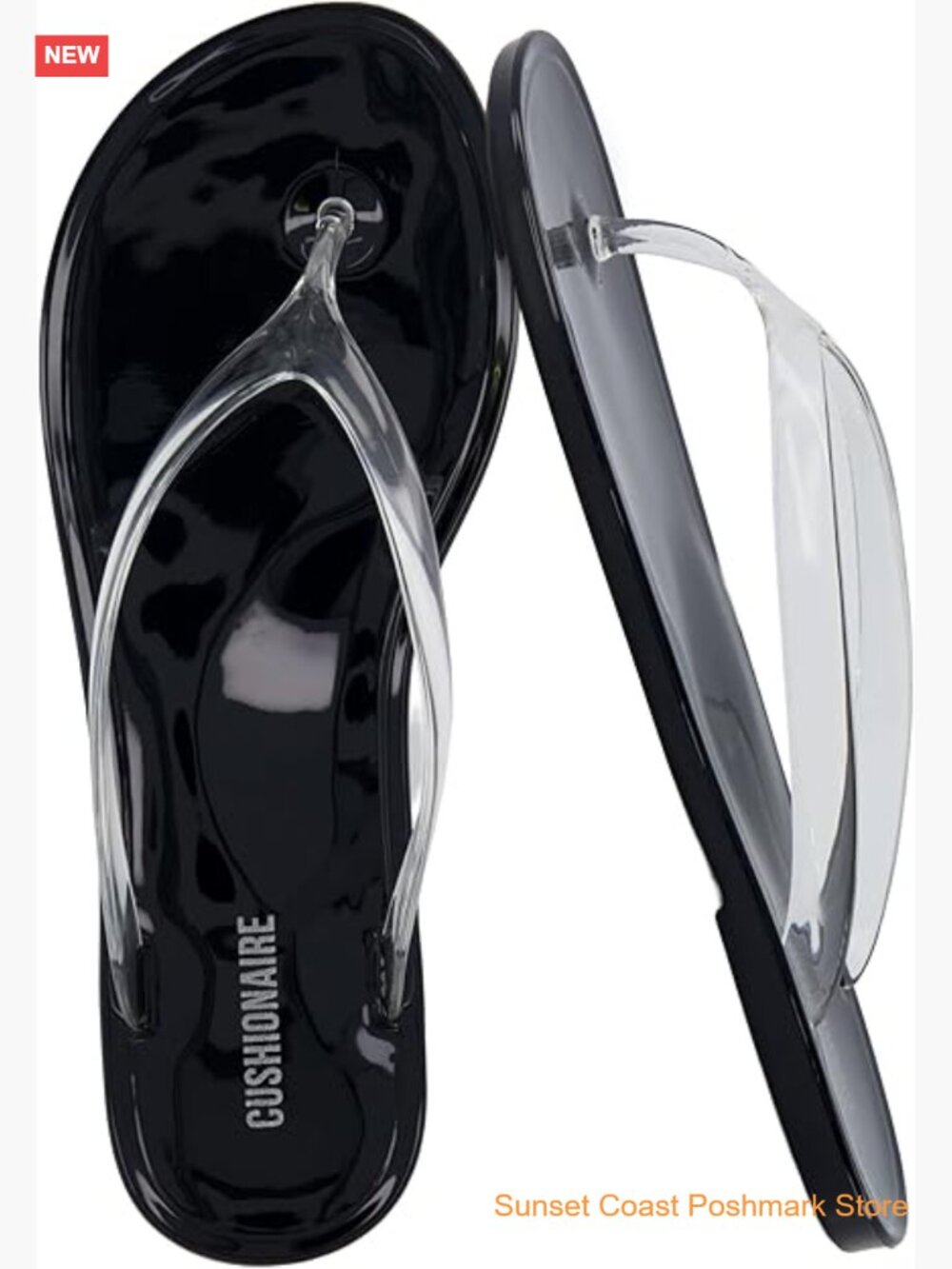 Jelly Flip Flops with Flexible Sole Soft Footbed Summer Sandals